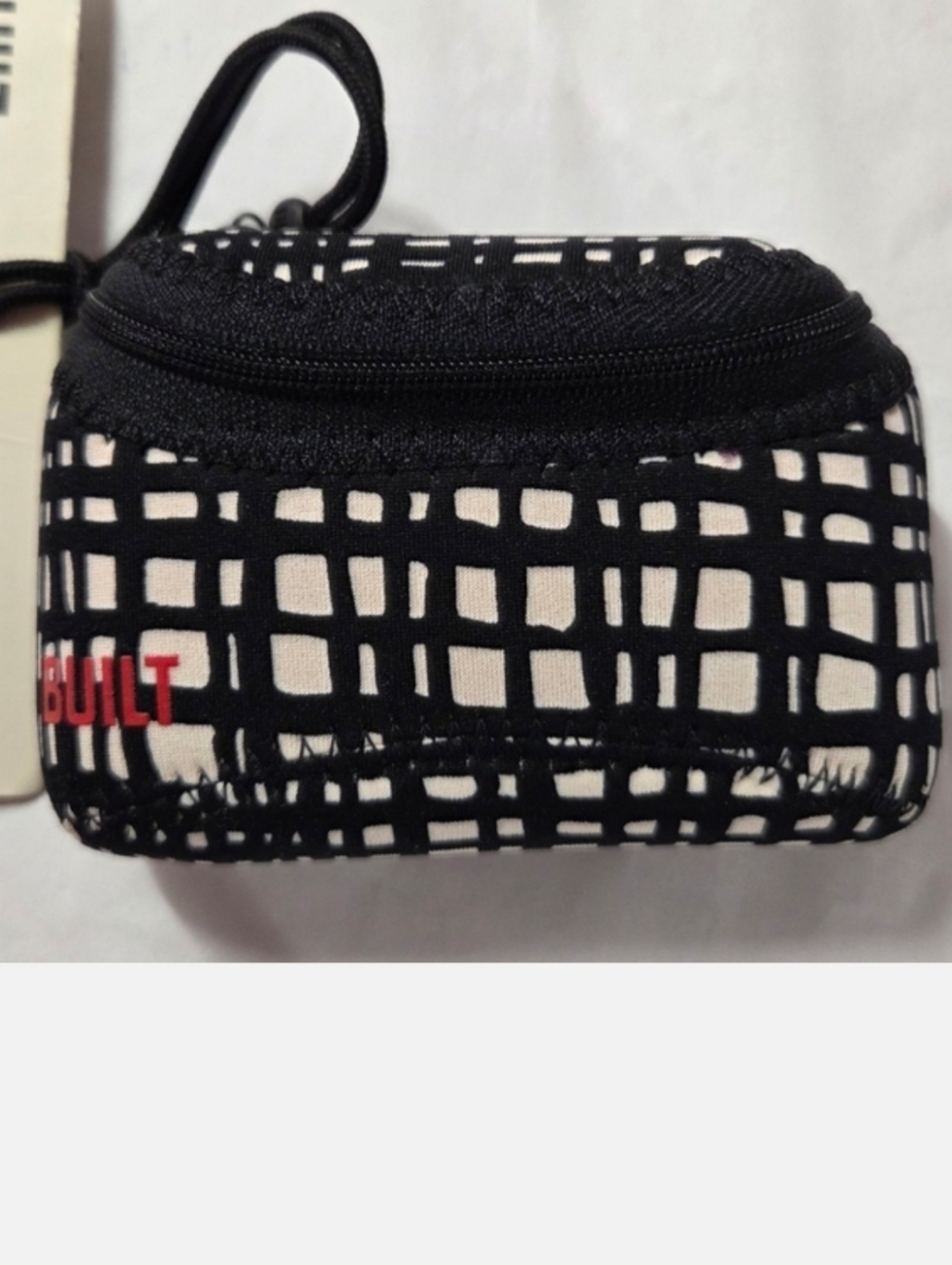 BUILT (BuiltNY) Neoprene Compact Camera Case, Black/White, NWT
